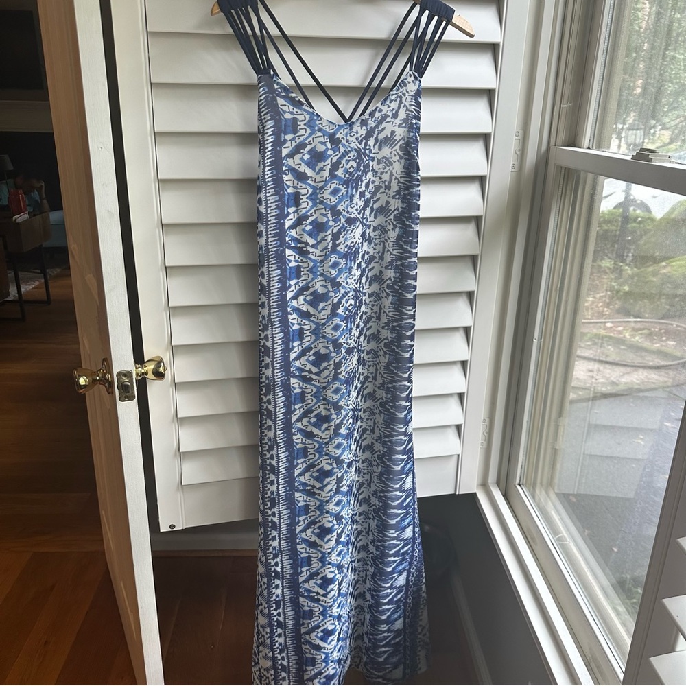 Adelyn Rae Blue Maxi Dress